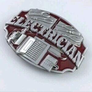 New electrician belt buckle approximately 3.5 in